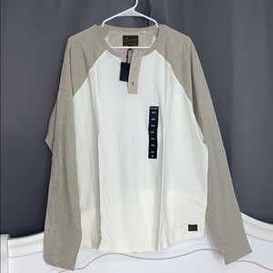 Lucky brand casual long sleeve 3/4 button up shirt